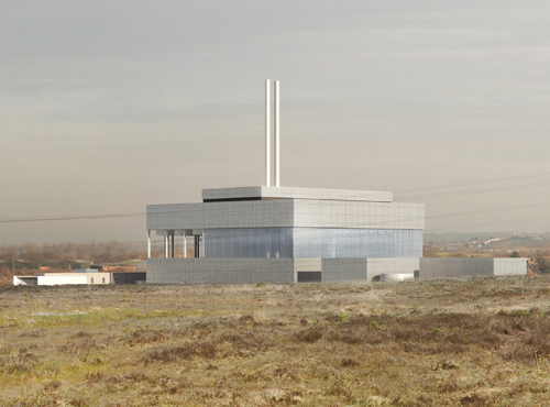 Artist's impression of Beddington energy recovery facility