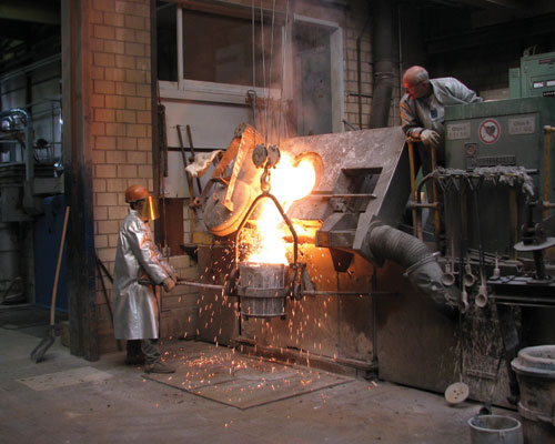 Ash is removed from a smelting kiln in Zurich. Credit: Swiss Media Hub