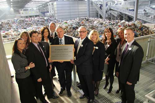 Lord Taylor opens Casepak's new MRF facility (Image credit: Quantum PR)