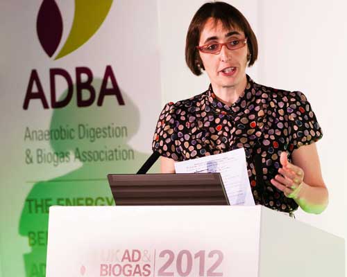 Charlotte Morton speaking at ADBA's conference. Credit: ADBA