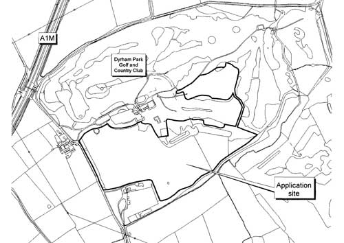 Dyrham Park Country Club: all vehicle movements would cease during the 2012 Olympic games (Image credit: Hertfordshire County Council)