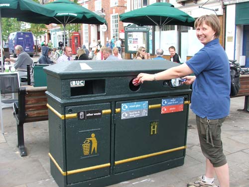 Recycling: new bins installed in seven town centres (Image credit: every can counts)