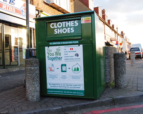 Clothes bank. Credit: Adrian Short