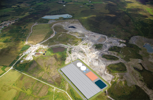 Greengairs: new treatment plant approved (Image credit: Terence O'Rourke Ltd)