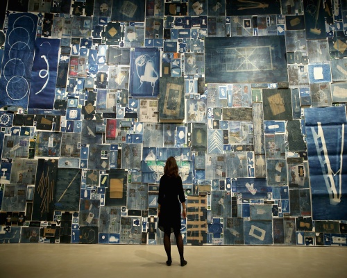Discarded materials form the heart of the art show. Picture: Chris Jackson/Getty Images