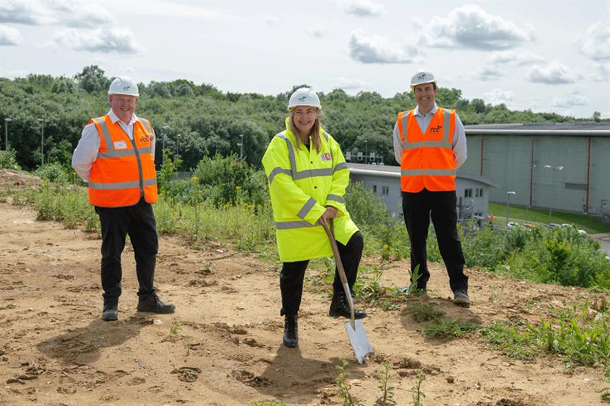 Kent County Council cabinet member Susan Carey put spade to soil for the new facility
