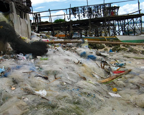 Net-Works recycles old nets into econyl yarn. Credit: Interface