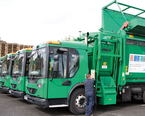 Some 250t of recycling is collected each week. Credit: Acumen
