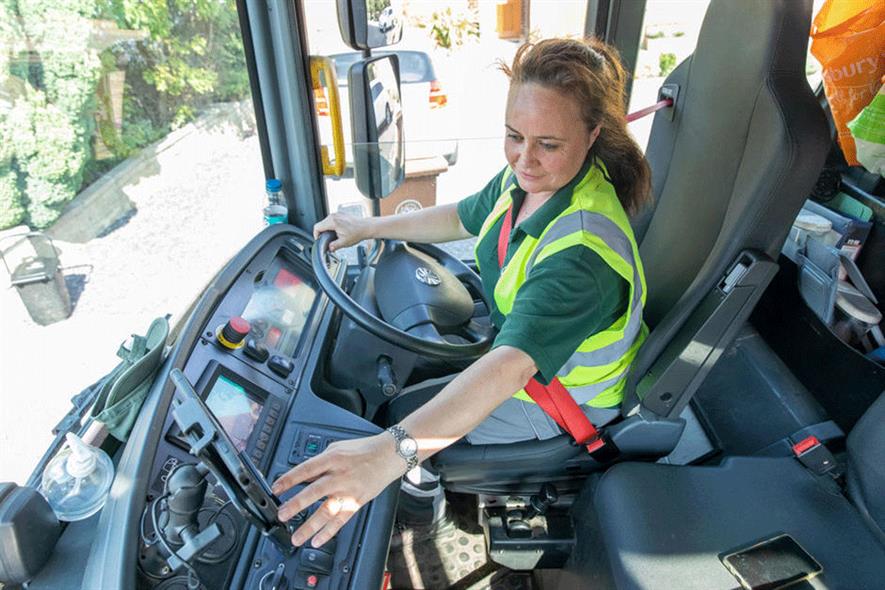 Veolia has announced a £1,500 sign-on bonus for drivers joining its municipal waste collection operations. Photograph: Veolia