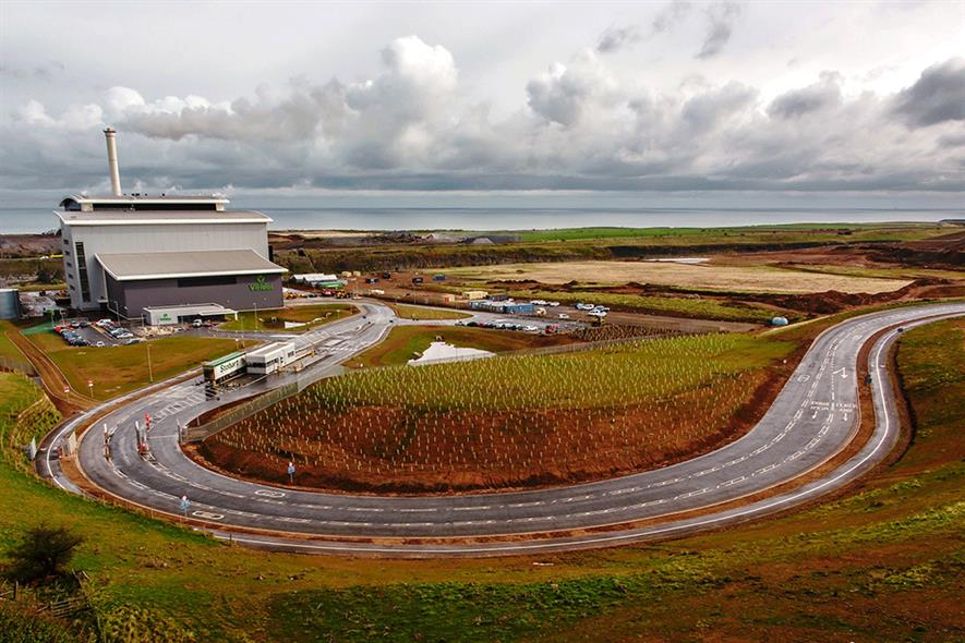 Viridor's Dunbar facility will transform landfill gas into transport fuel. Photograph: Viridor