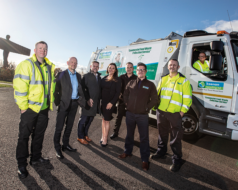 The team is dedicated to helping businesses understand why it makes sense to reduce food waste. Photo: Keenan Recycling