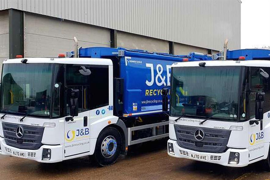 Hartlepool-based waste firm J&B specialises in the receipt, haulage and processing of co-mingled recyclables from a number of councils