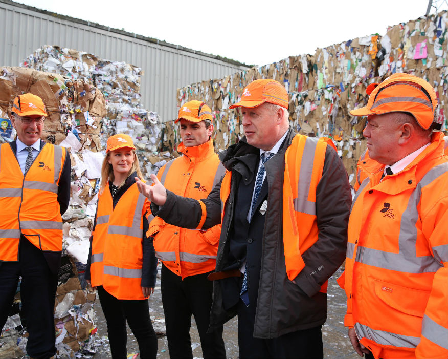 MP Boris Johnson spoke about the UK Packaging Waste Regulations. Picture: DS Smith