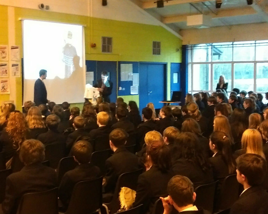 Buxton Community School children learn about recycling. Picture: Recoup
