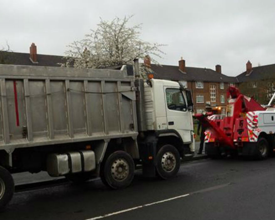 20-tonne lorry seized in Staffordshire for illegally dumping waste. Picture Environment Agency