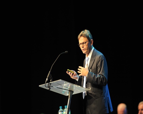 Professor Dr Helmut Maurer of the European Commission addresses delegates. Picture: Recoup