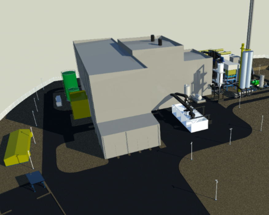 Hooton Bio Power plant will gasify 240,000 tonnes of waste a year. Picture: CoGen