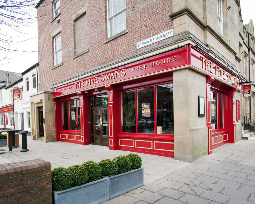 Definitely not wasted: JD Wetherspoons' Five Swans in Newcastle. Picture: Veolia
