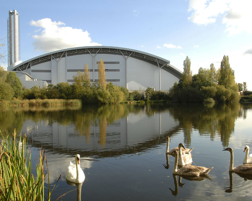 The plant handles 450,000 tonnes of non-recyclable waste a year. Picture: Carbon8