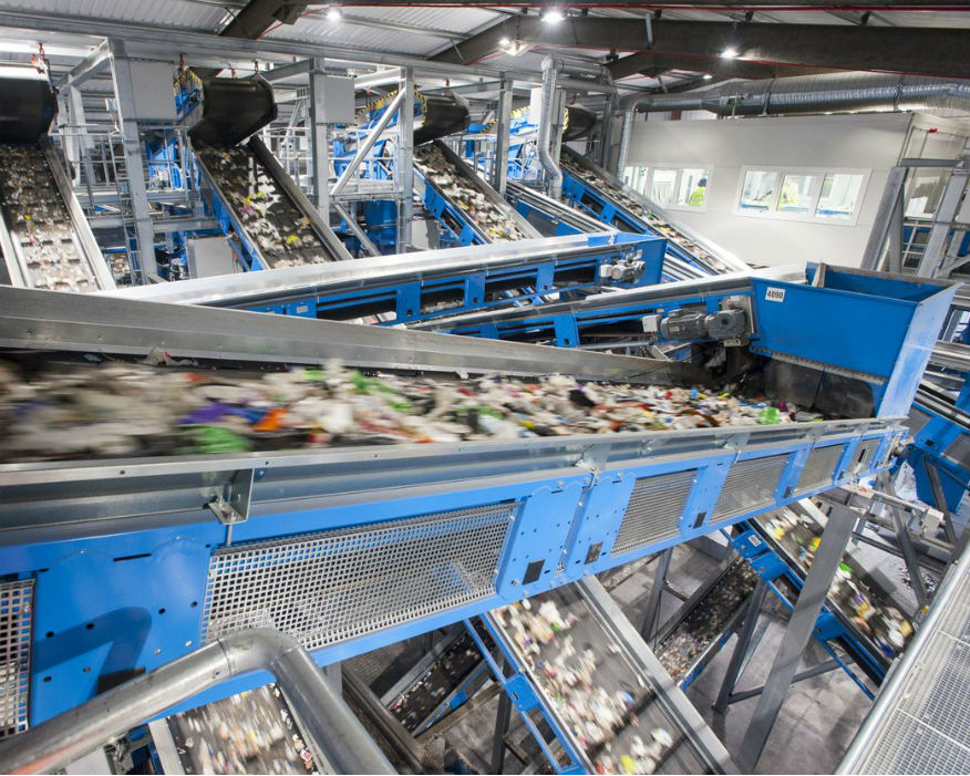 Rochester uses optical sorting facilities to recycle black plastic. Picture: Viridor