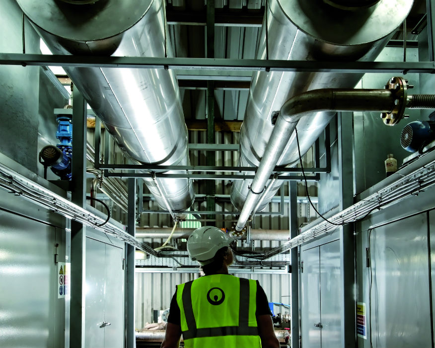 The plant processes 35,000 tonnes of food and farm waste a year. Picture: Veolia