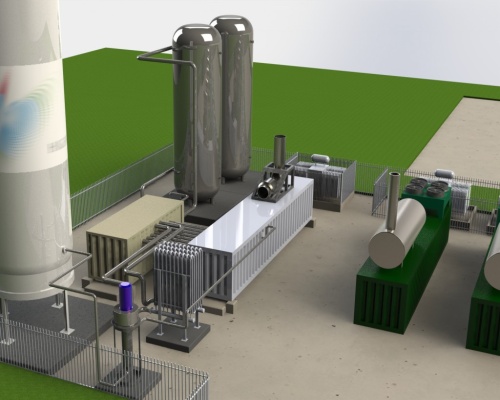 The plant will convert waste heat to power using landfill gas engines. Picture: Viridor