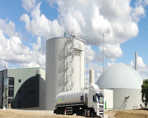 The region's first commercial food-waste facility can power around 2,000 homes each year. Picture: Emerald Biogas