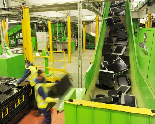 UK deals with 1m flat screens for recycling a month. Picture: Electrical Waste Recycling Group