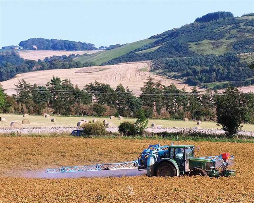 Crop spraying with digestates carries a risk of nutrients entering water systems. Photograph: Brian Forbes