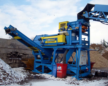 An Eddy Current Separator on a moveable skid base (credit: Magnapower)