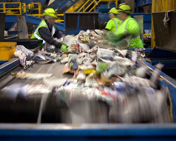 The recycling subsector accounted for the majority of mergers and acquisitions. Photograph: Huguette Roe/123RF