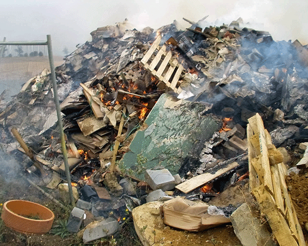 The campaign is aimed at helping to reduce illegal waste sites, fly-tipping and illegal exports. Photograph: CIWM