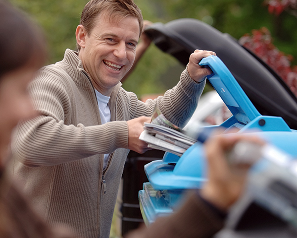 Residents are encouraged to recycle more but budget cuts leave councils with collection issues. Photo: Renewi