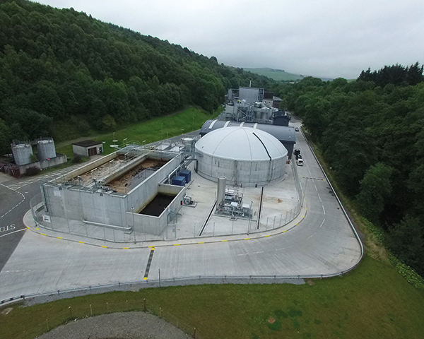 Glendullan’s AD plant is cutting carbon footprint. Photograph: Clearflue