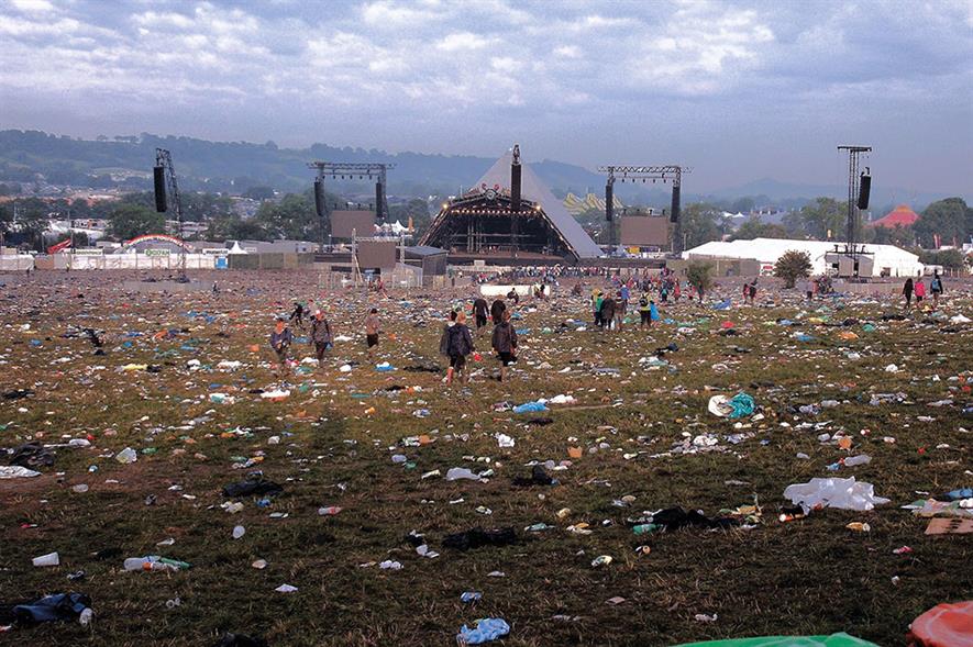 Cleaning up the Glastonbury site after the festival has been estimated to cost as much as £ 800,000. Photo: Nick Rice/ Flickr