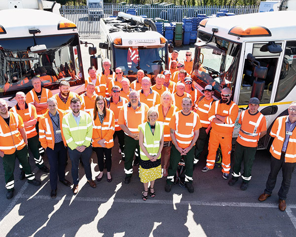 East Riding waste and recycling team members. Photo: ERYC