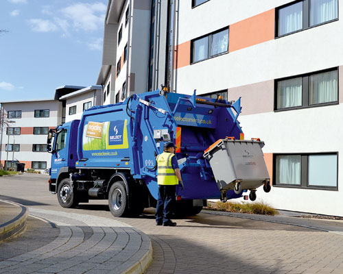 C-trace's dynamic weighing system provides bespoke collection data for waste operators. Credit: c-trace