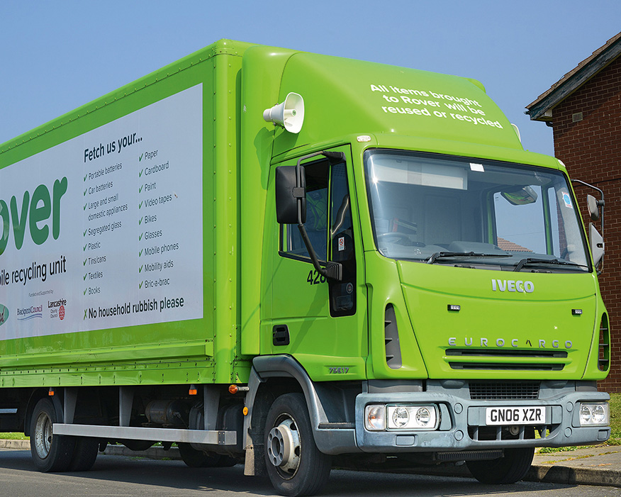 Blackpool Rover regularly collects recycling. Photograph: Blackpool Council
