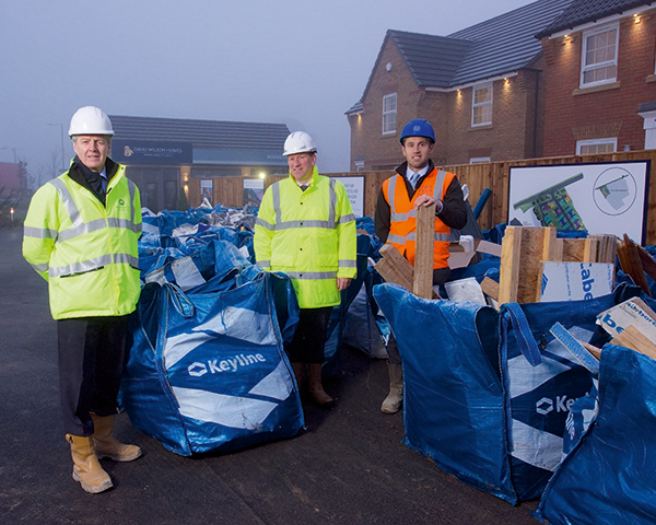 Builders have slashed waste at Saxon Gate site. Photo: Barratt
