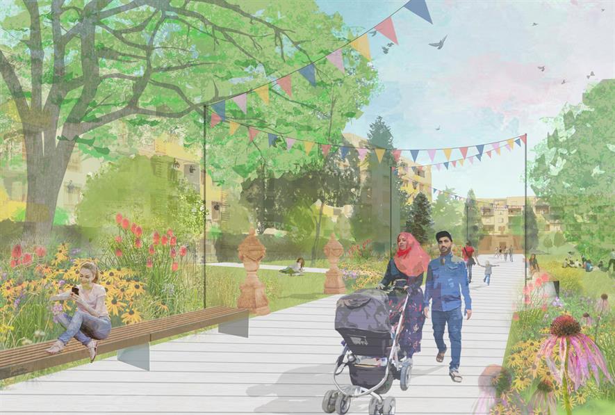Artist's impression of Bristol Zoo Grand Terrace plans