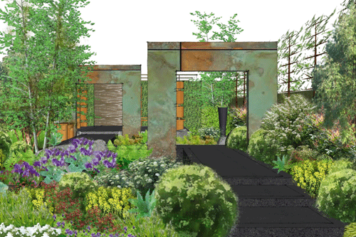 Brewin Dolphin: first-time show garden designer Matthew Childs points to a lot of fresh and zingy colour