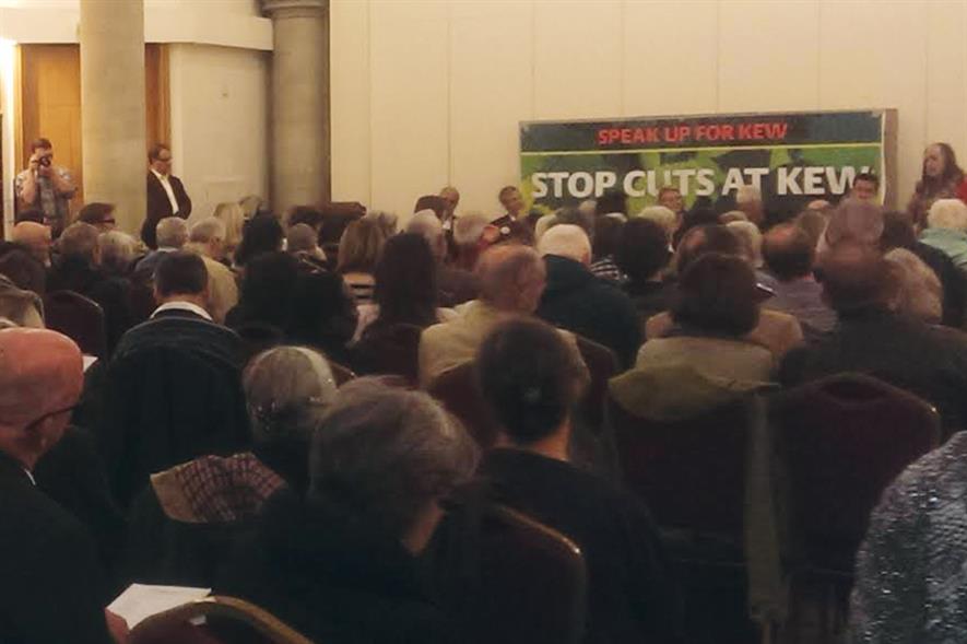 Speak Up for Kew: public meeting attended by staff and supporters