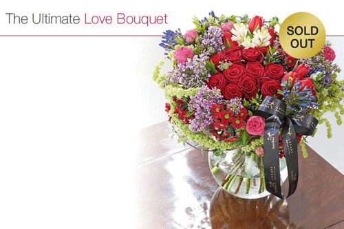 Ultimate Love Bouquet: triggered response from growers on Twitter - image: Interflora