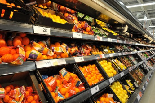 Fresh produce aisle - image:Sainsbury's