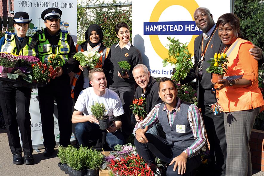 Station makeovers: creating gardens and growing areas - image: Groundwork