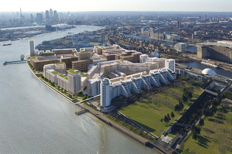 Royal Wharf: striking buildings integrated with quality landscape