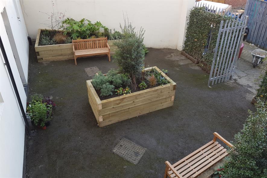 The new garden at Walking With The Wounded's North East Regional Service Hub - credit: Ground Control
