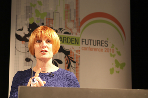 Mary Portas at the HTA Garden Futures Conference - image: HTA