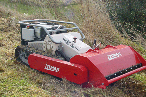 Timan RC -750 remote controlled bank mower - image: HW