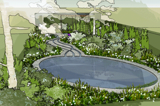 Thomas Hoblyn design for the Homebase garden at the RHS Chelsea Flower Show 2011 - image: Thomas Hoblyn
